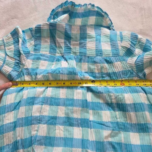 New MP Anthropologie Pilcro The Keira collared button-front mini plaid dress - Picture 8 of 11